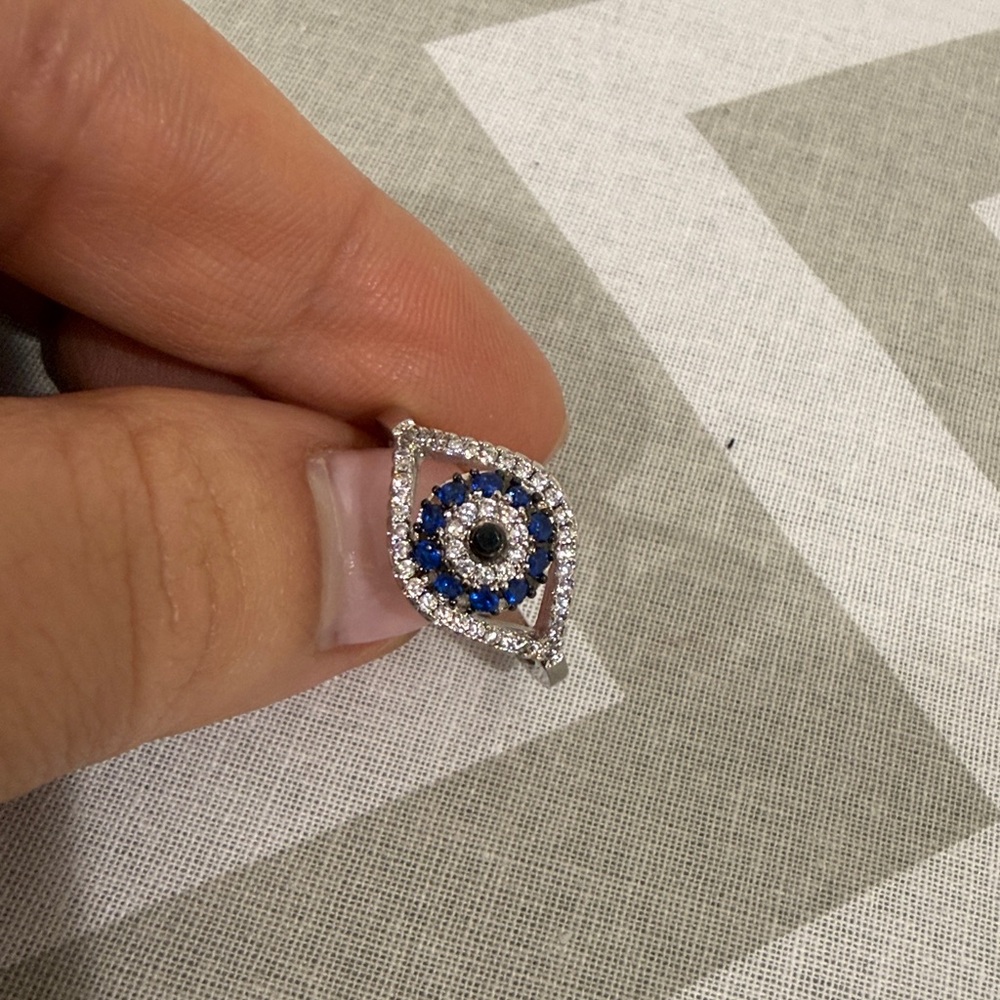 Effy d u p e  Silver Evil Eye Ring - Picture 9 of 10